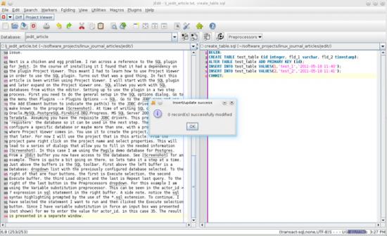 Figure 6. SQL Plugin Running Multiple Statements 