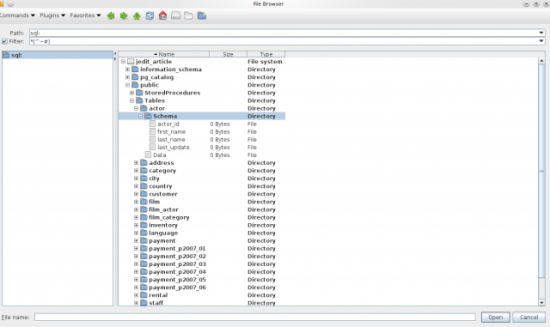 Figure 7. SqlVFS, Database as a Filesystem