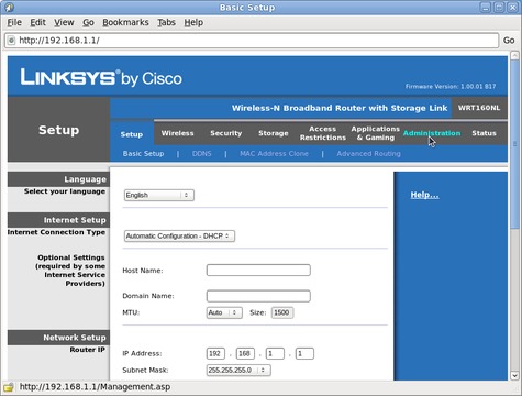 LinkSys Firmware Upgrade Utility 