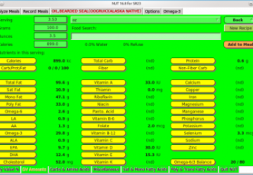 NUT - Nutrition Software