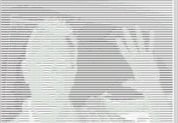 webcam image rendered as ASCII art