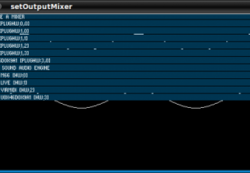 The mixer selection GUI in Minim.