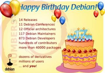 Debian turns 17