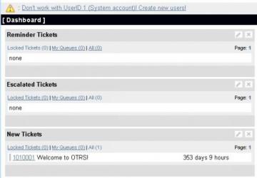 OTRS screenshot