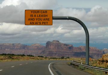 Sign: Your Car is a Leash and You Are an AI's Pet