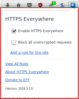 HTTPS Everywhere screenshot