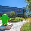 Google headquarters with Android statue