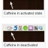 caffeine activated/deactivated